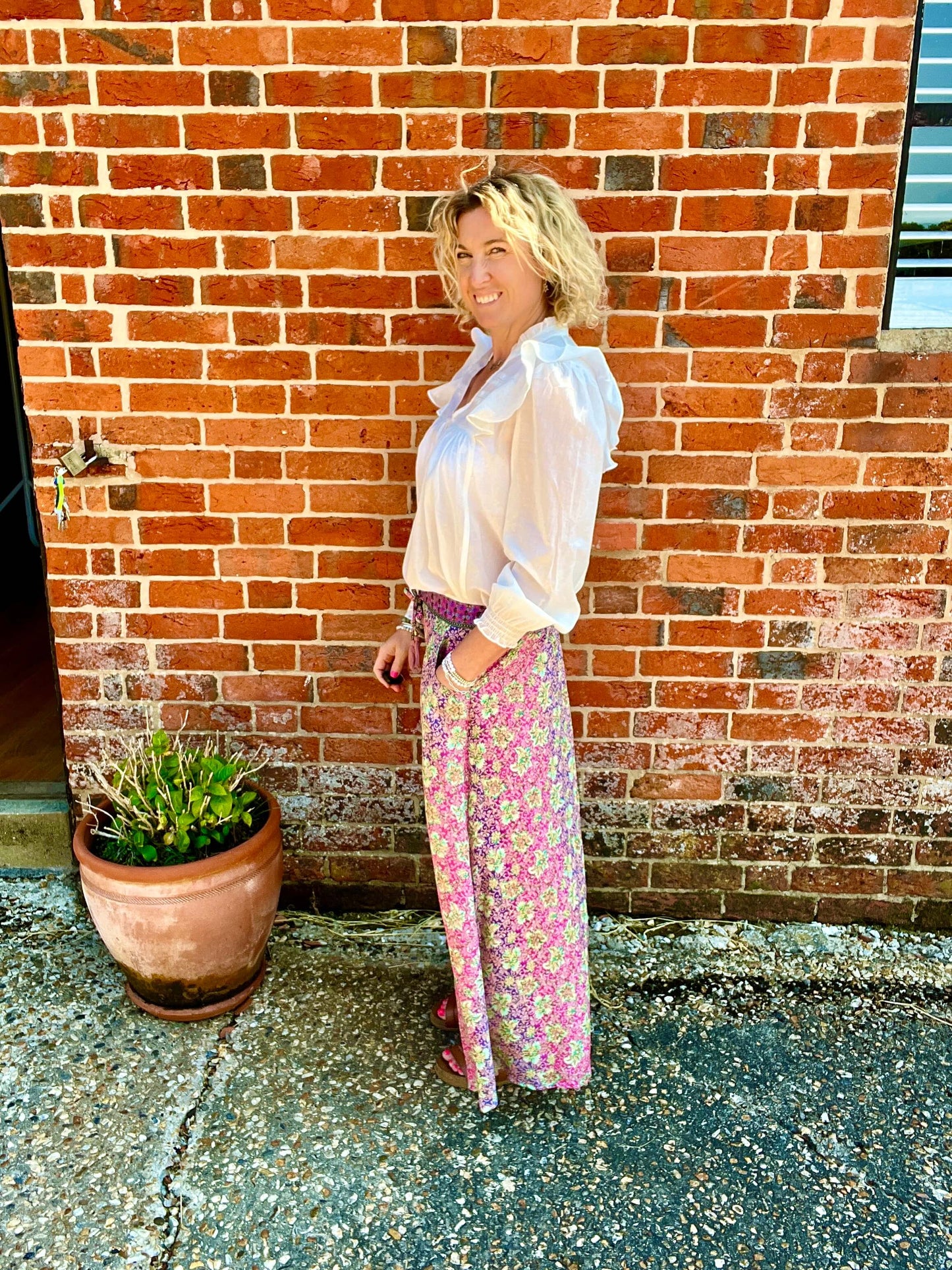 Joss Maxi Skirt | Pink Mix & Gold