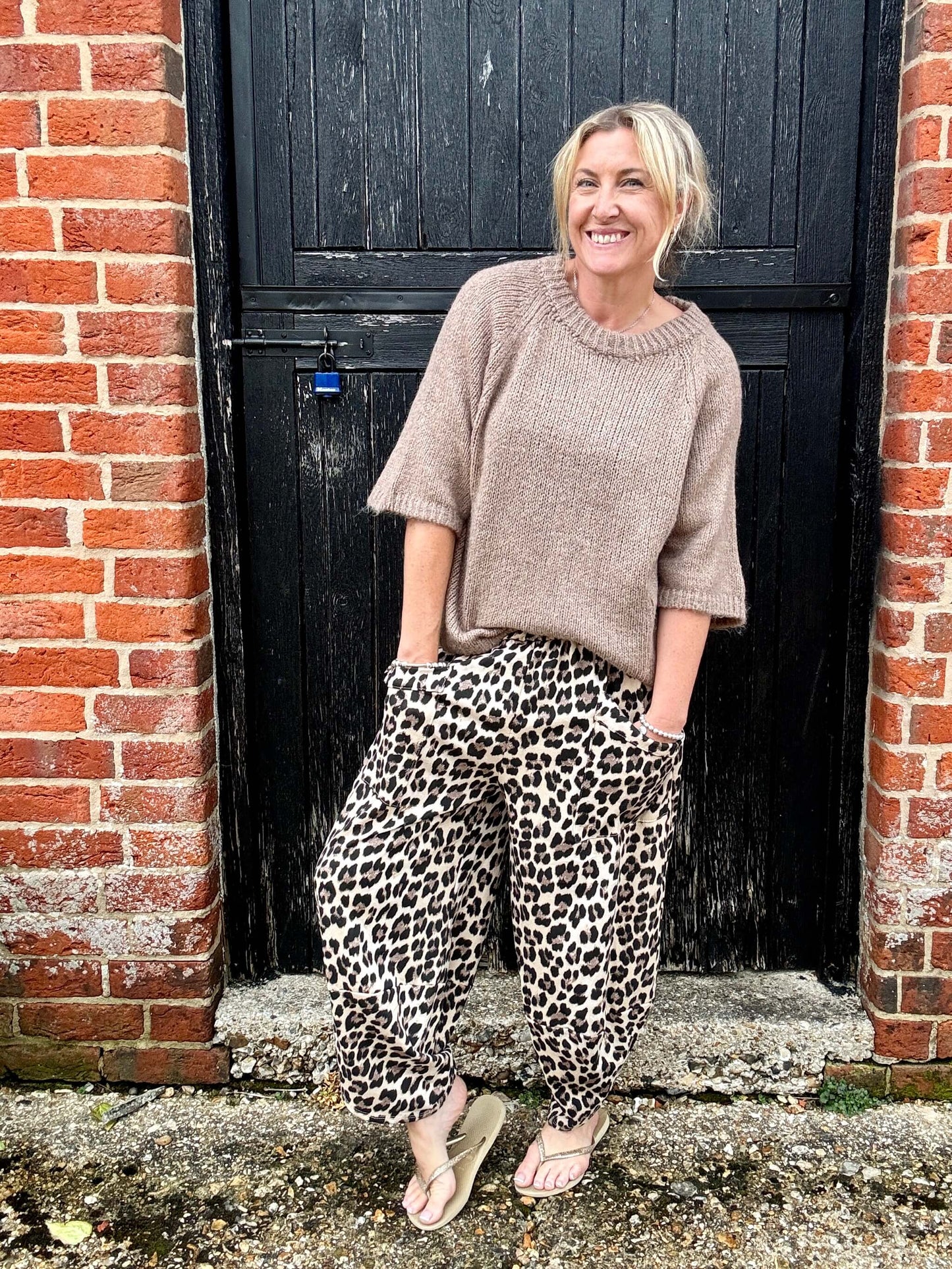 The Original Leopard Barrel Pants