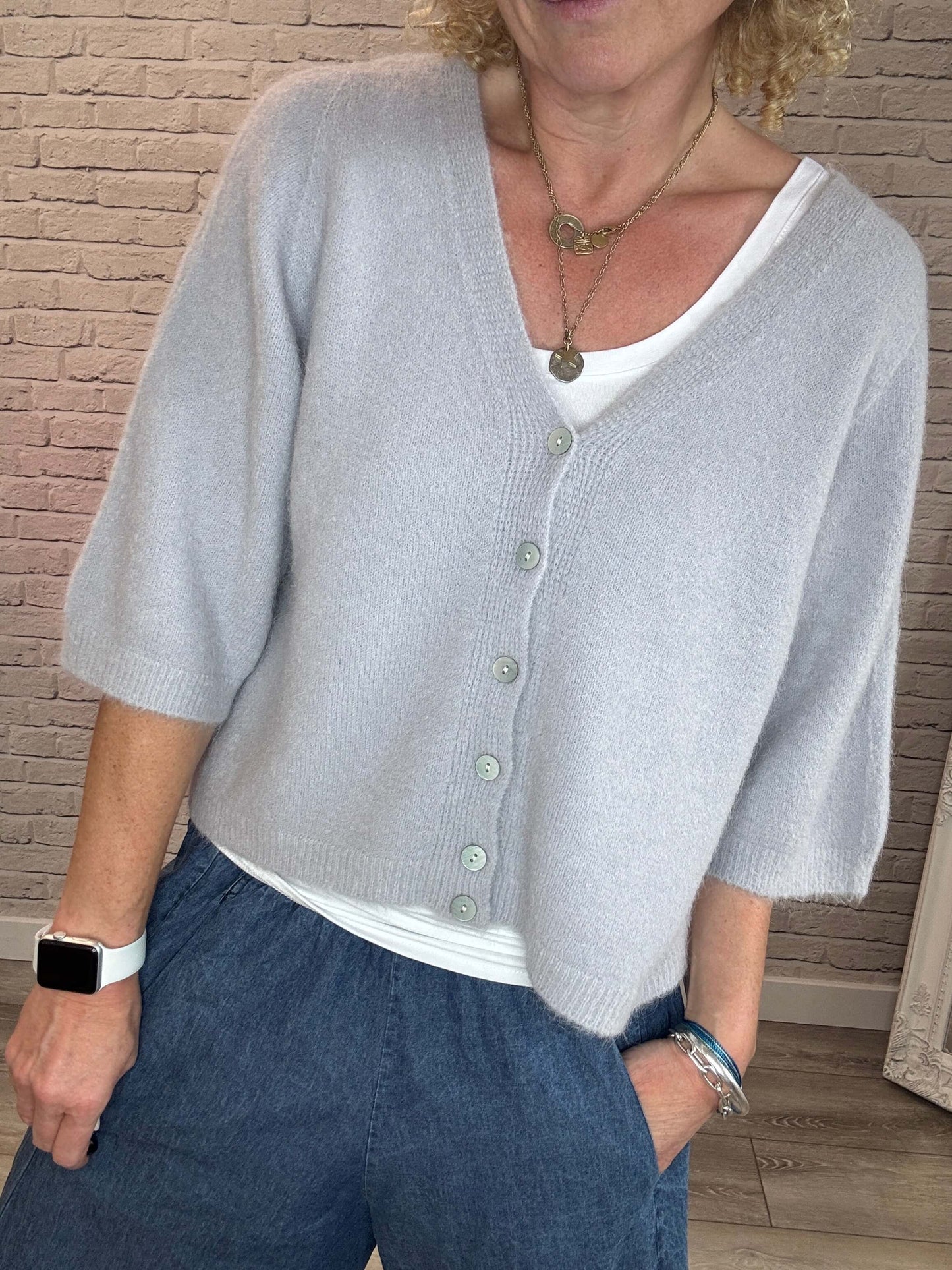 Milla Cardigan | Dove Grey