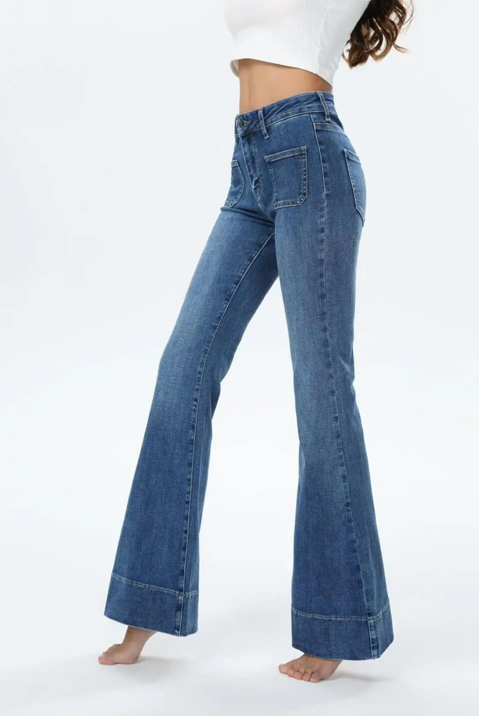 Brooklyn Patch Pocket Flare