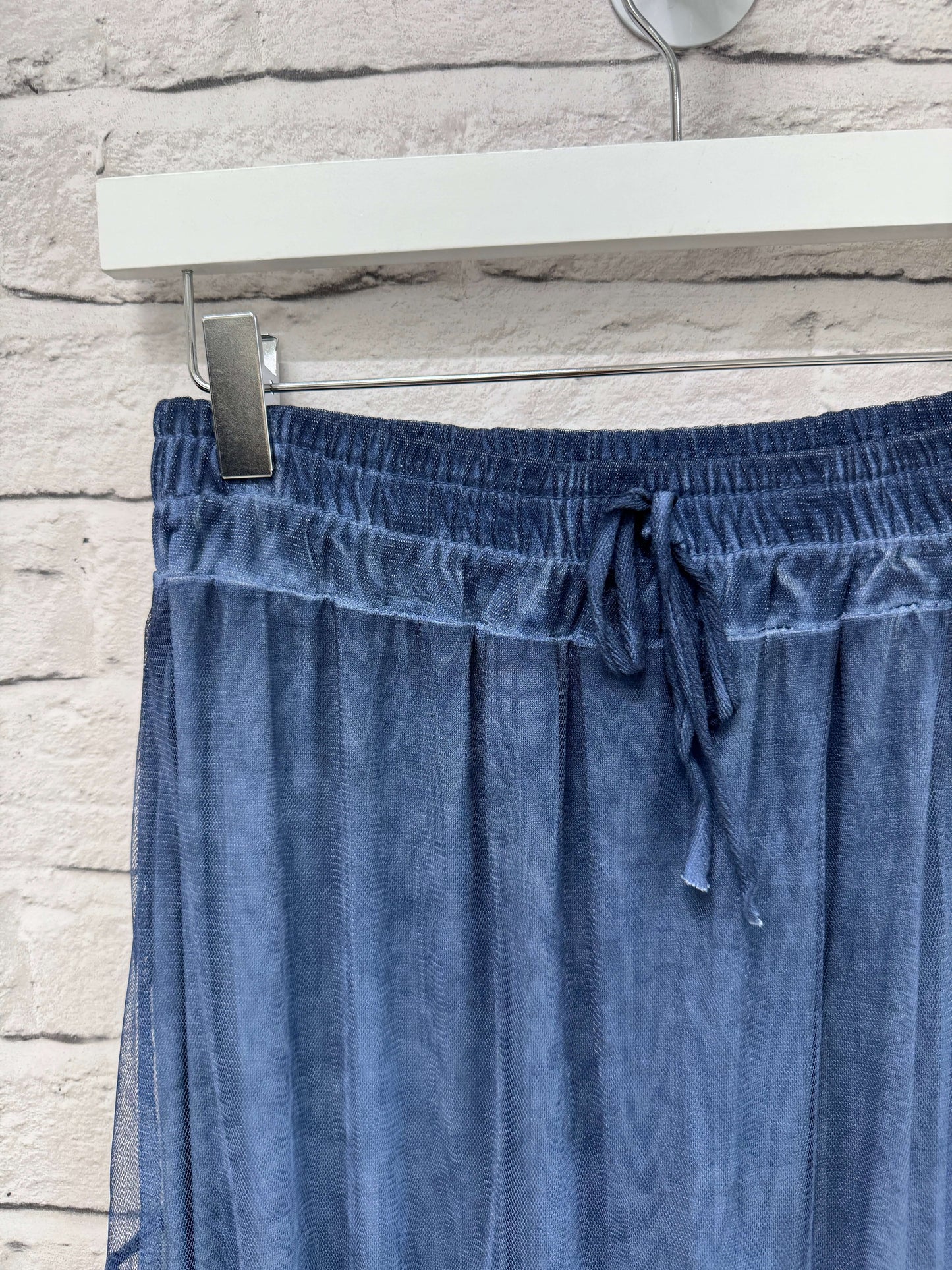 Midi Tulle Skirt | Denim