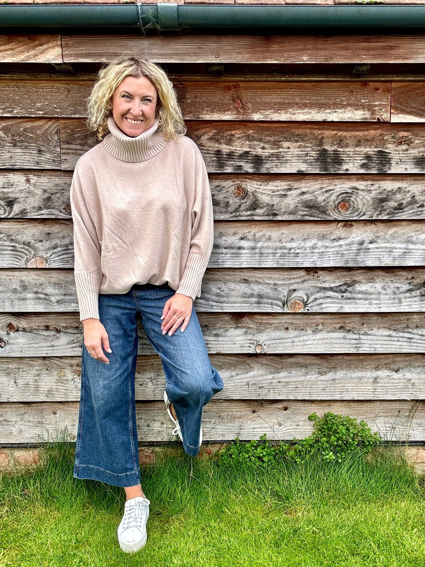 Arabella Roll Neck | Nude