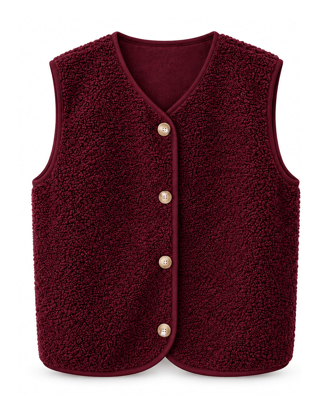 The Teddy Gilet | Merlot