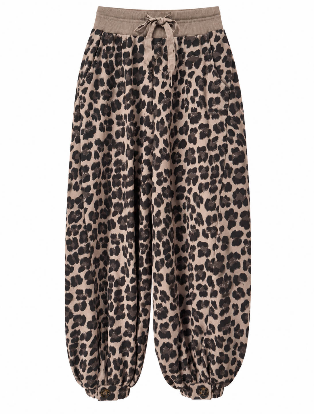 Mocha Leopard Slouchies | Shorter Length