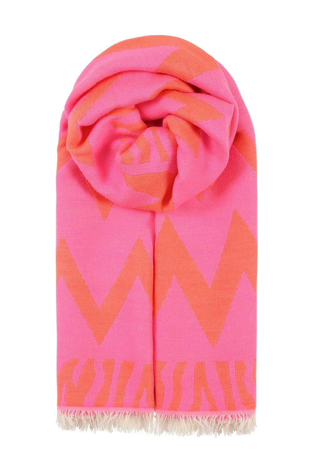 Pink & Orange ZigZag Scarf