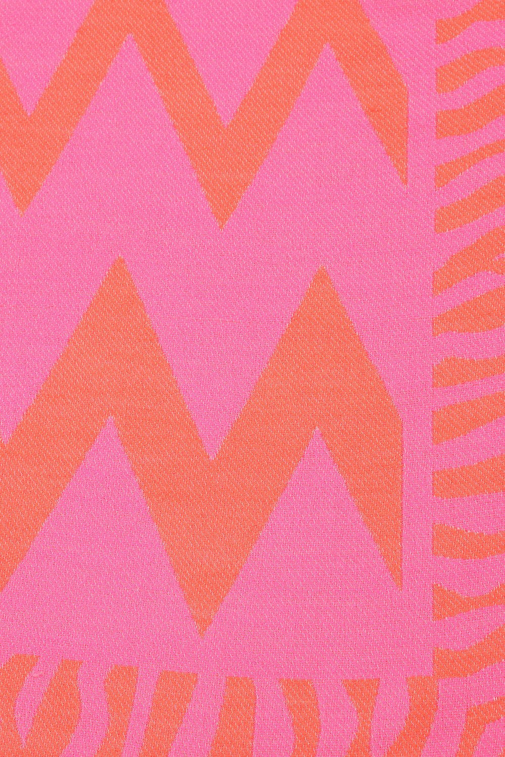Pink & Orange ZigZag Scarf