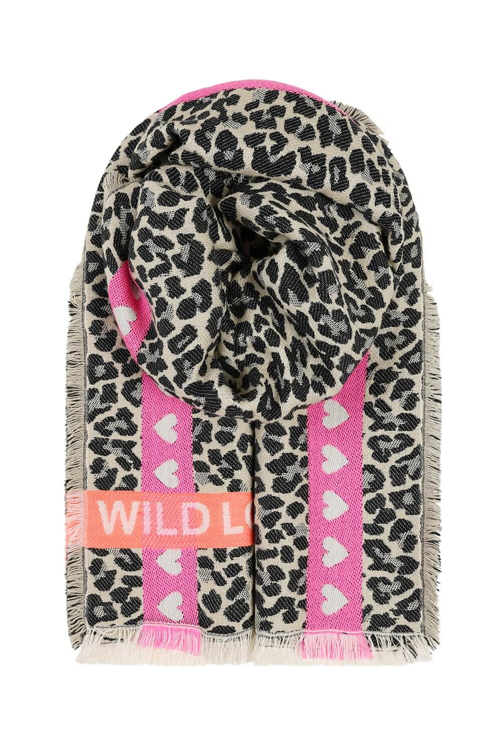 Cheetah Hearts Scarf