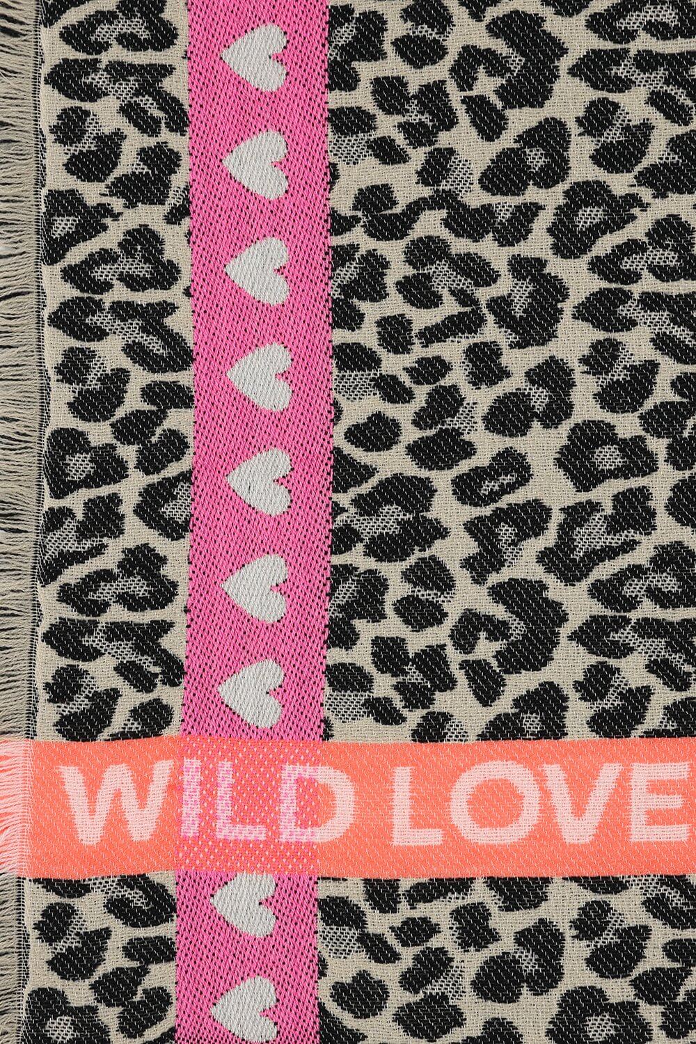 Cheetah Hearts Scarf
