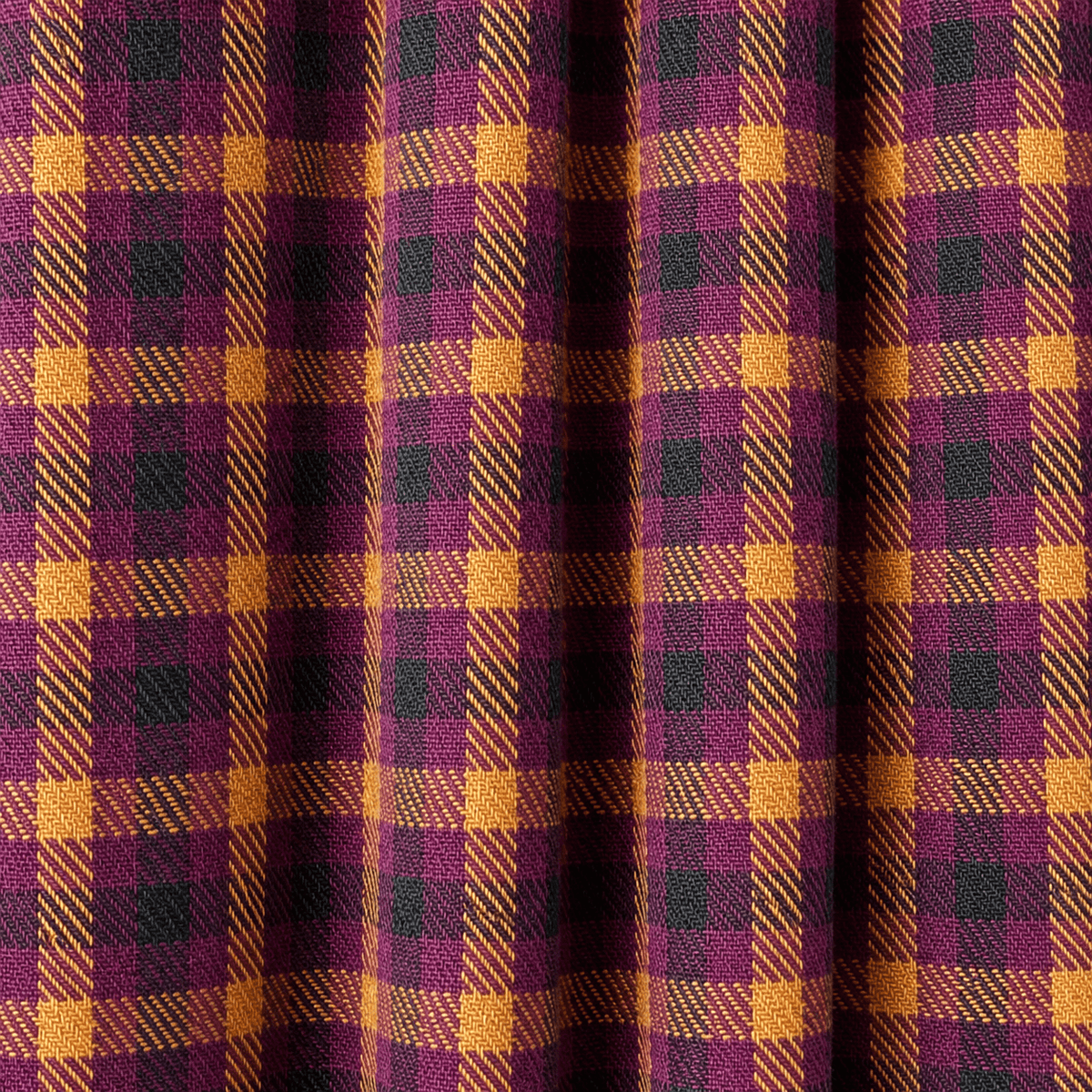 Isla Check Maxi Skirt | Burgundy