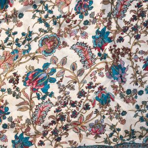 Joss Skirt | White Briar Rose with Gold