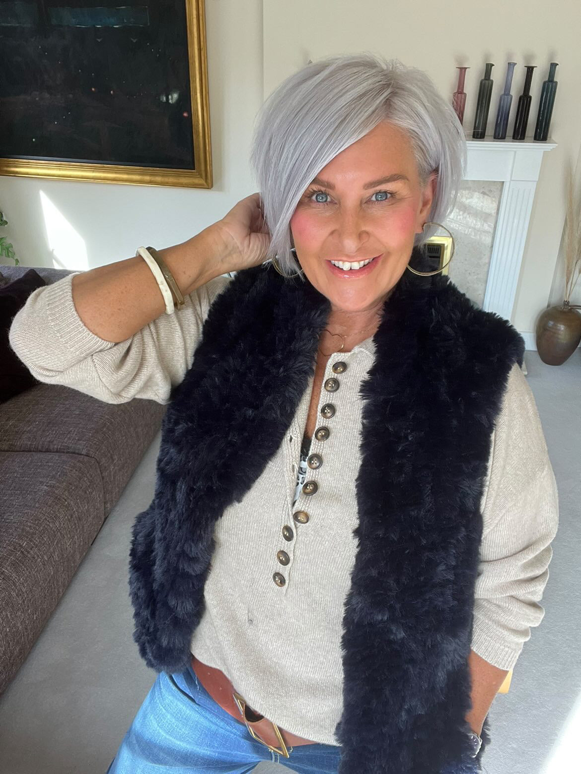 Portobello Gilet | Navy