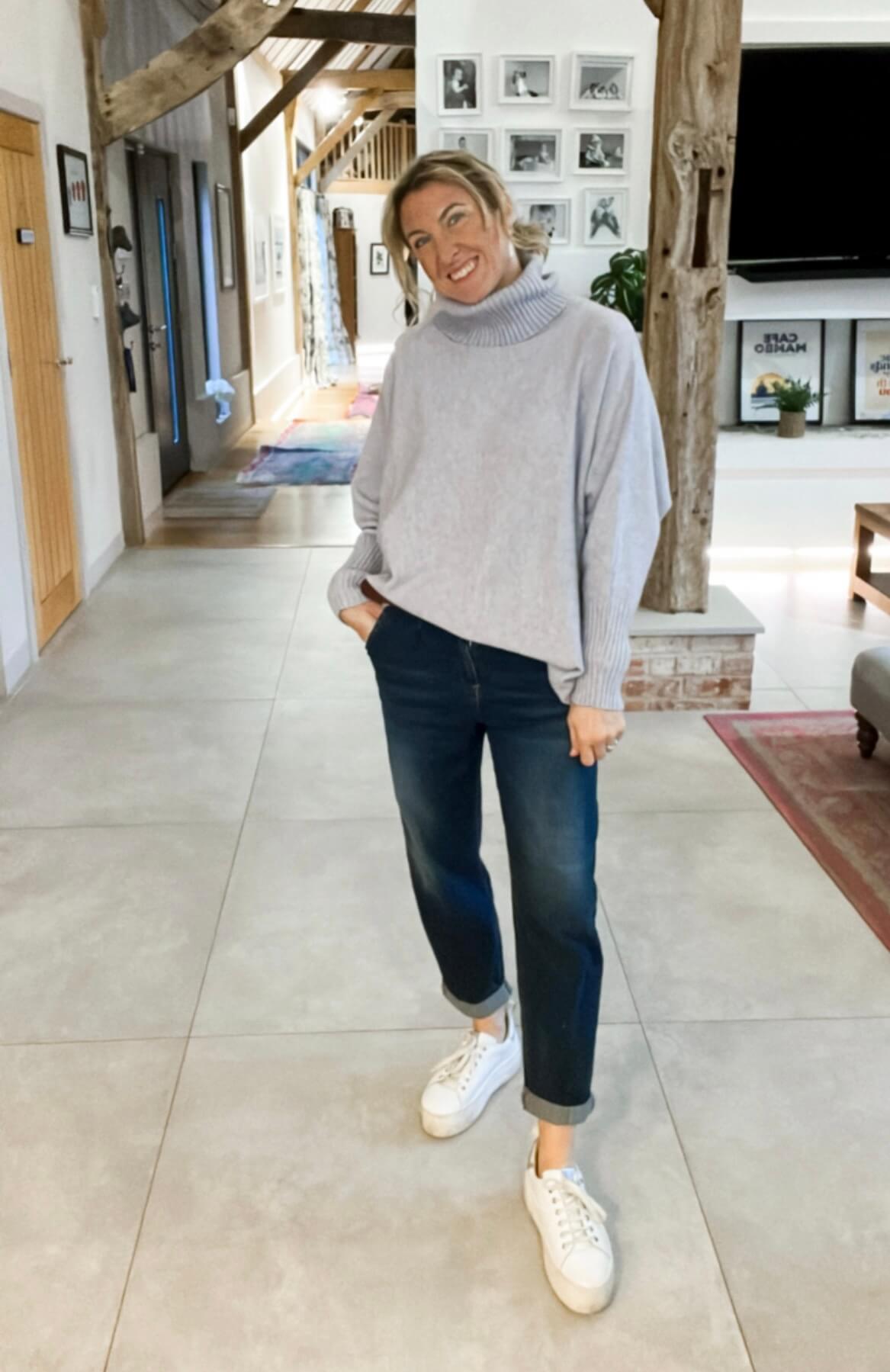 Arabella Roll Neck | LIGHT Grey