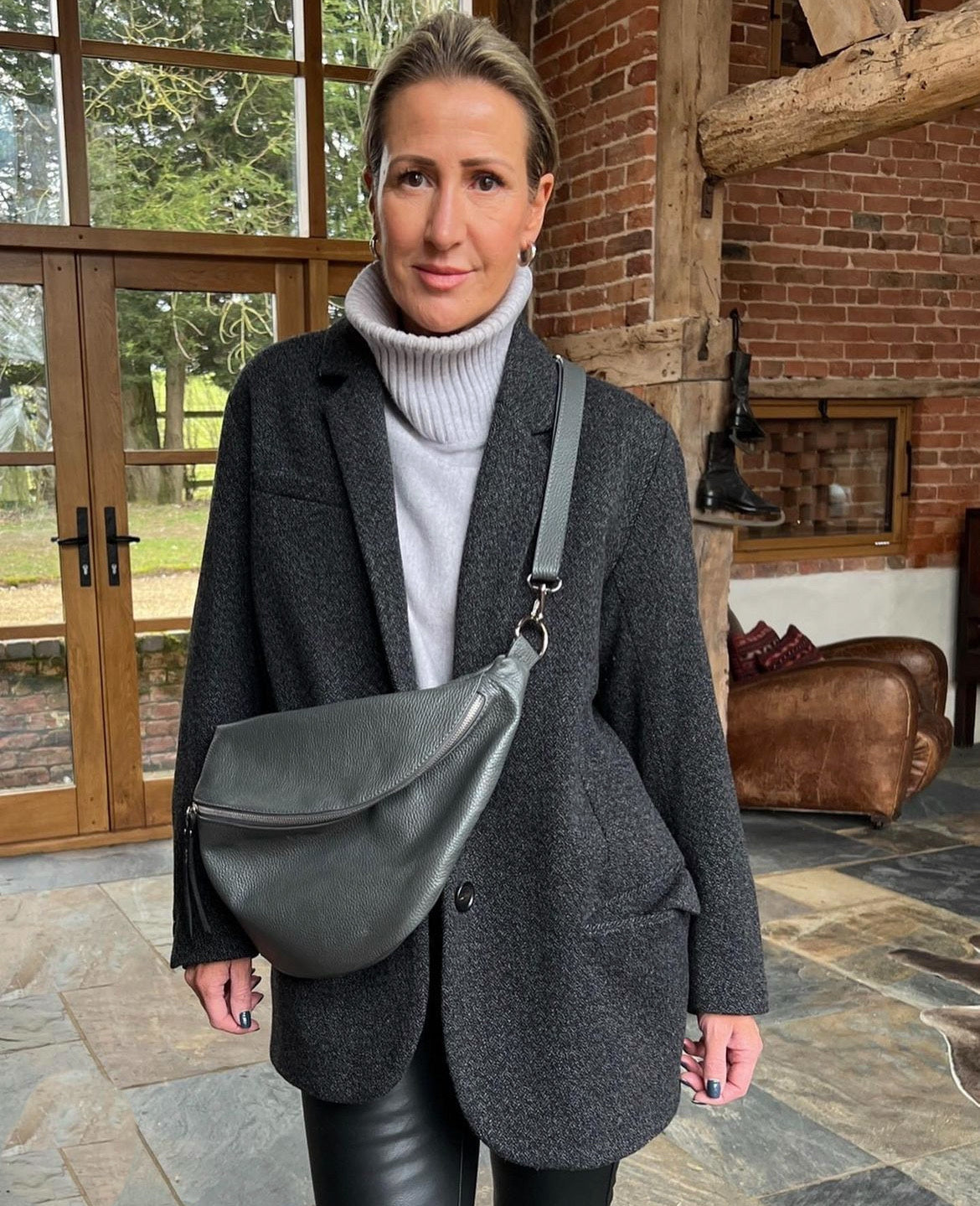 Arabella Roll Neck | LIGHT Grey
