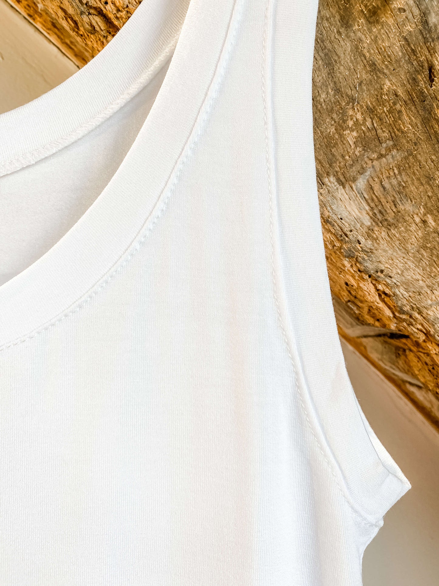 The Longline Vest | White