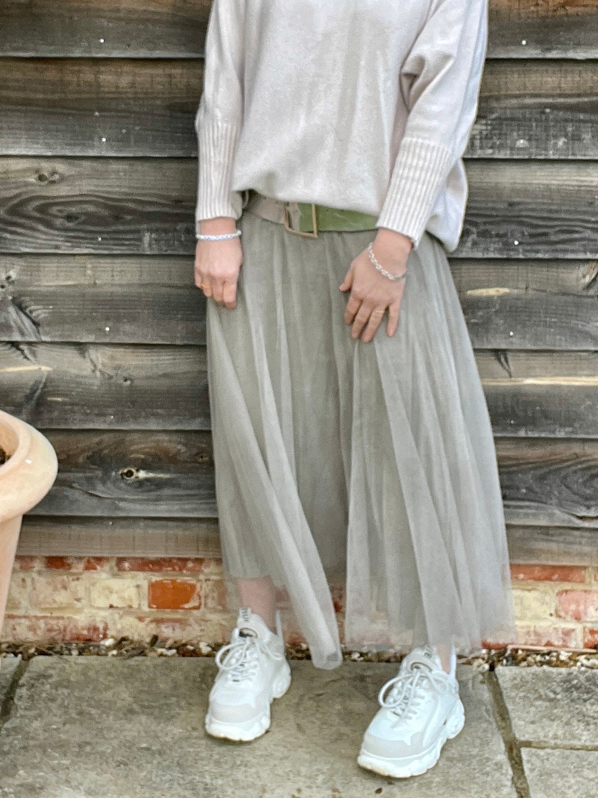 Sophia Tulle Skirt | Washed Mocha