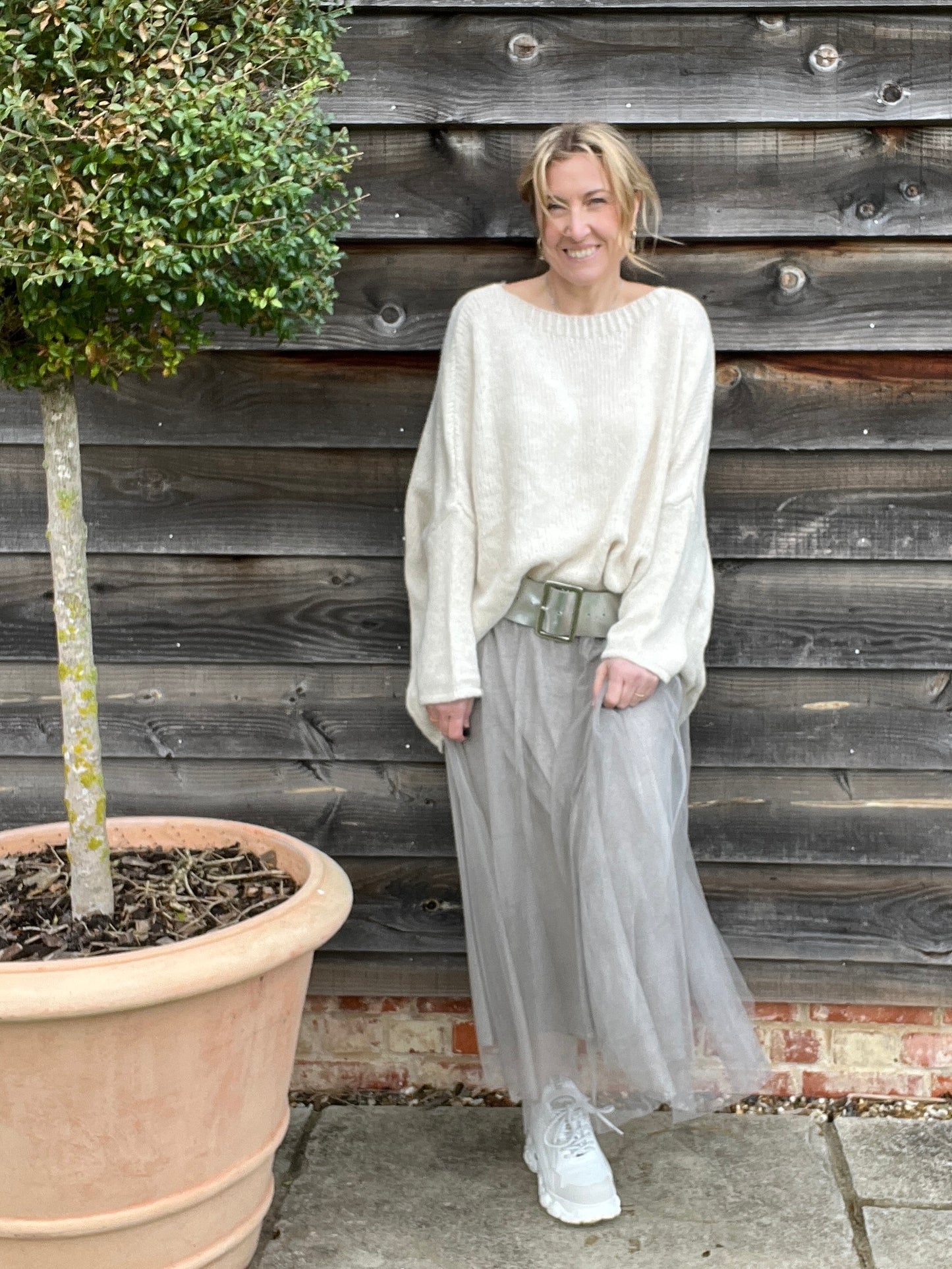Sophia Tulle Skirt | Washed Mocha