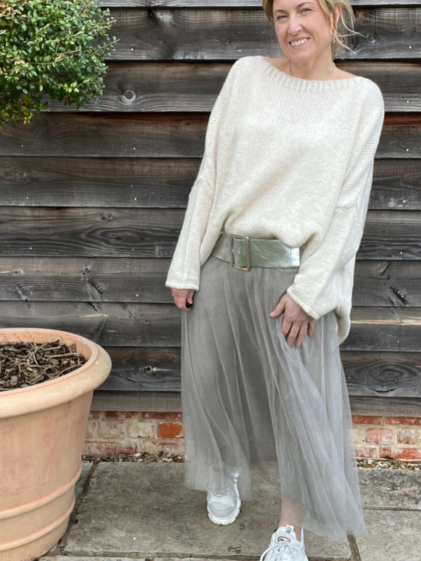 Sophia Tulle Skirt | Washed Mocha