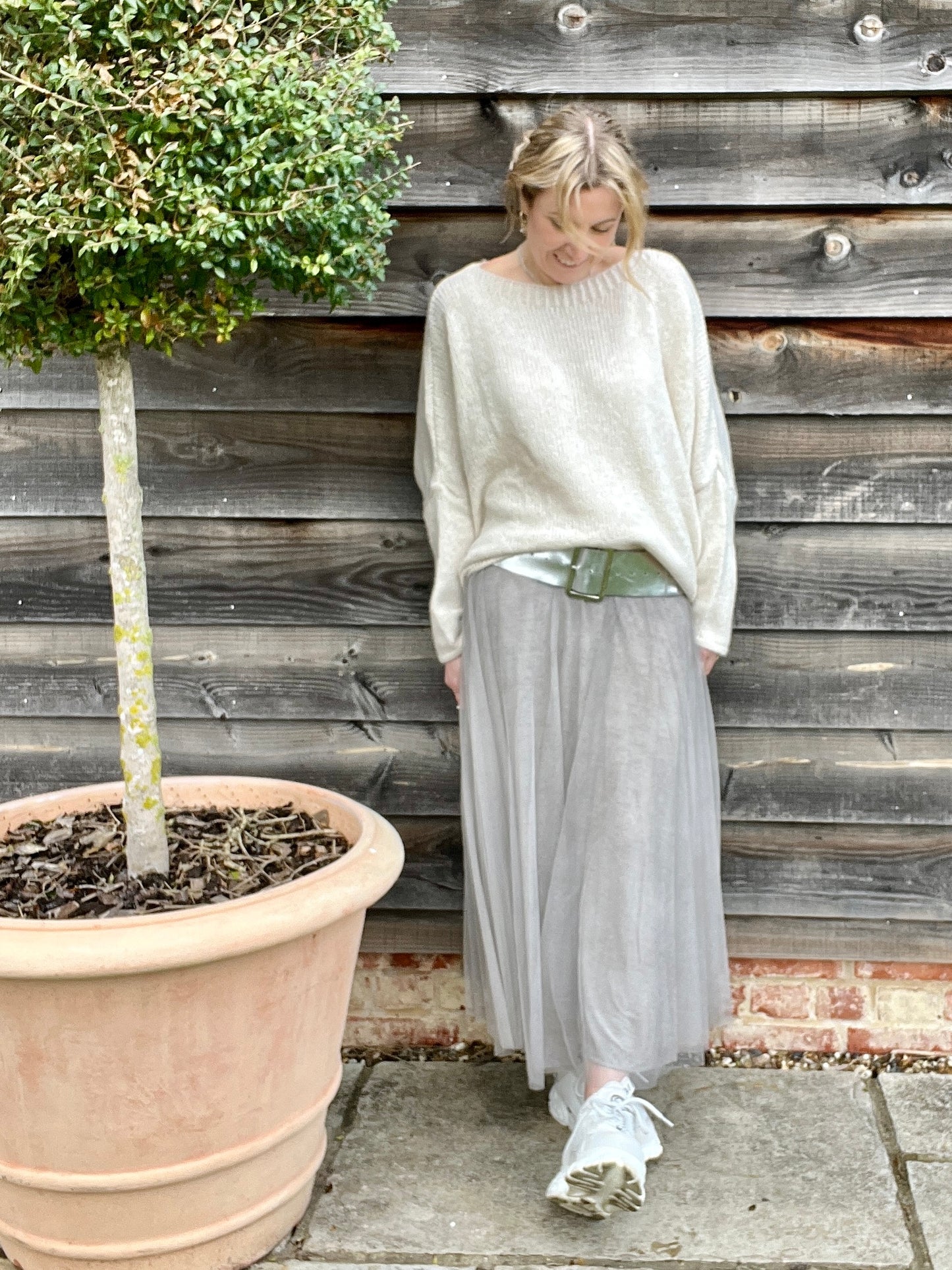 Sophia Tulle Skirt | Washed Mocha