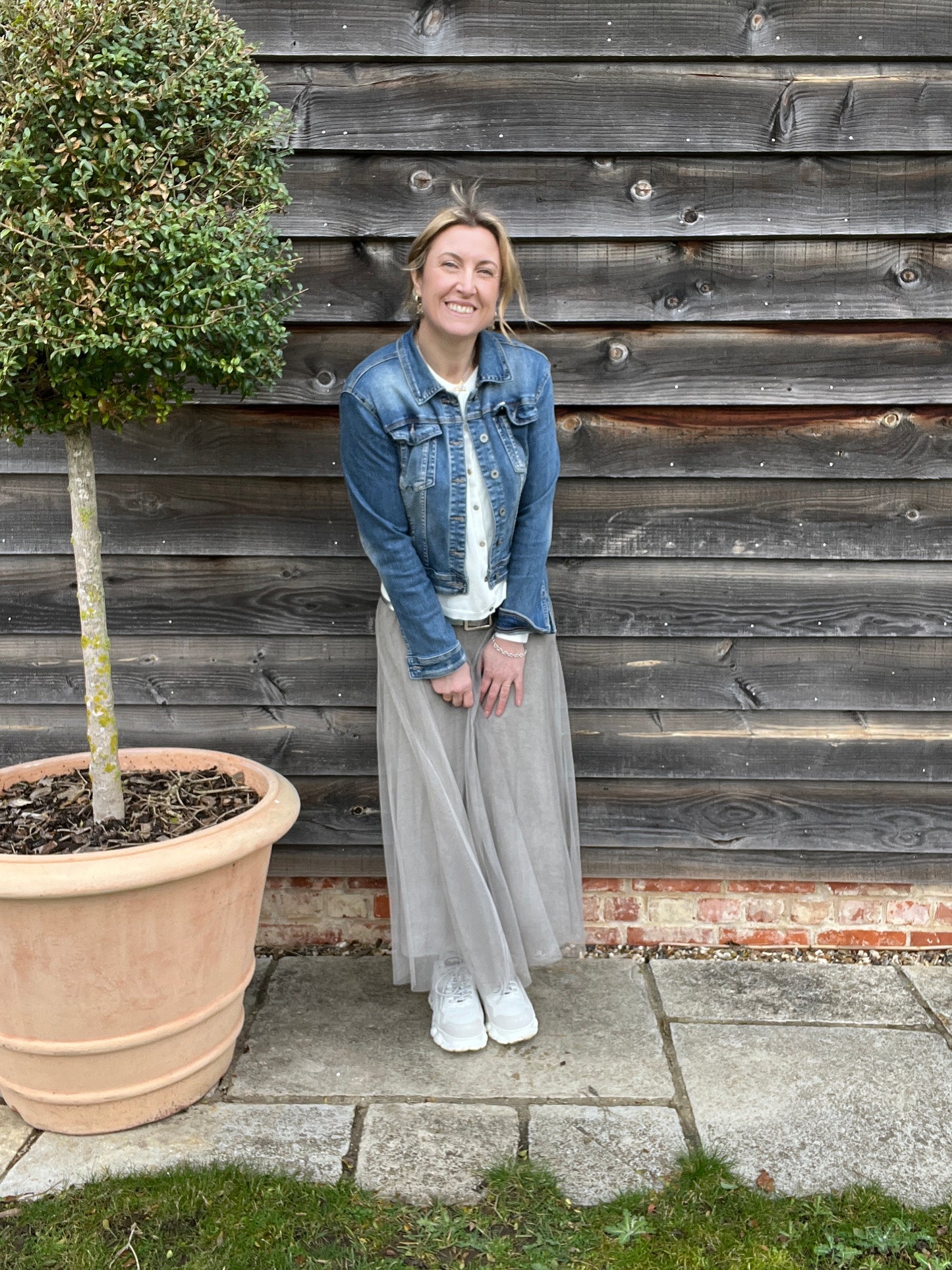 Sophia Tulle Skirt | Washed Mocha