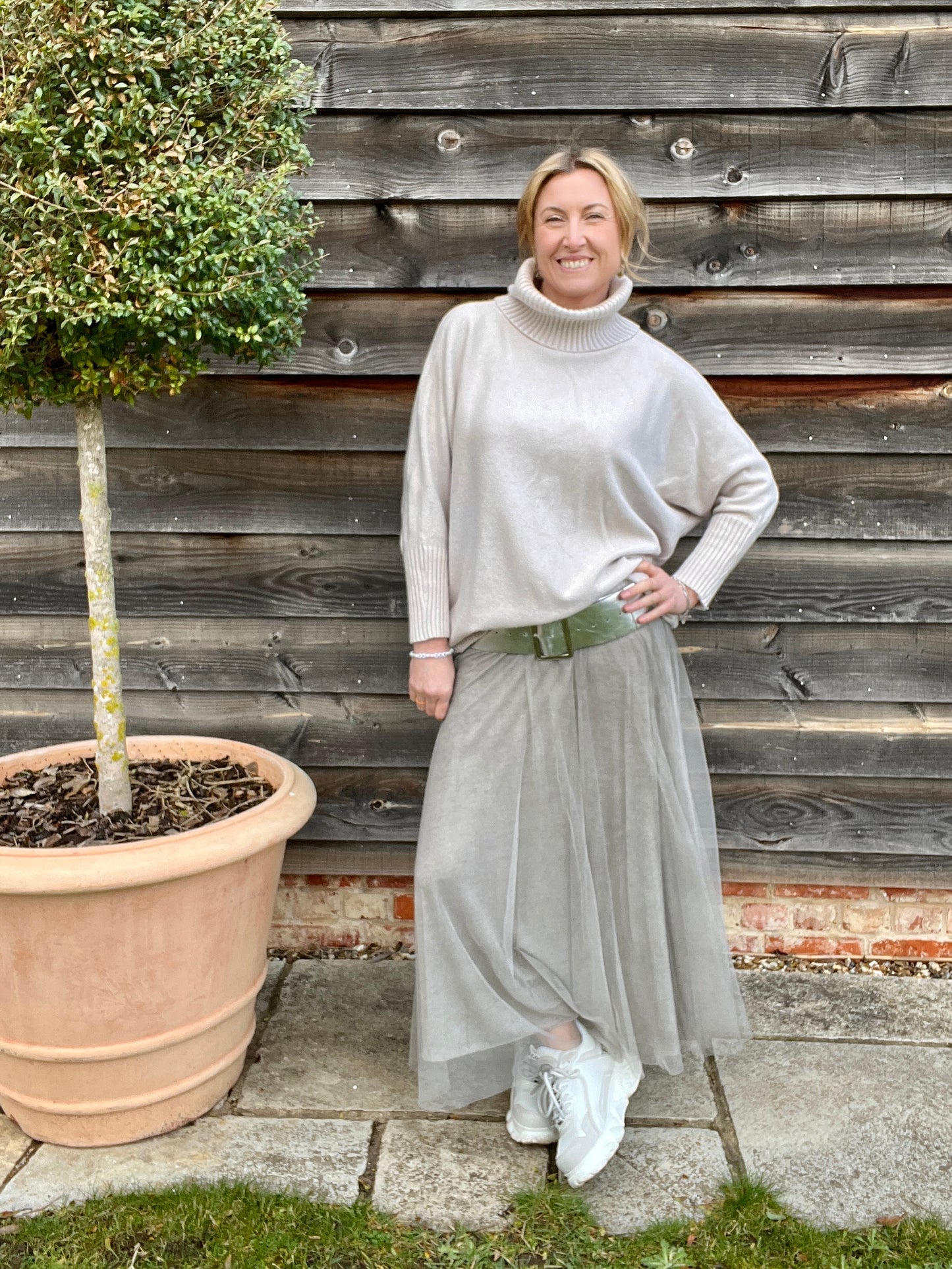 Sophia Tulle Skirt | Washed Mocha