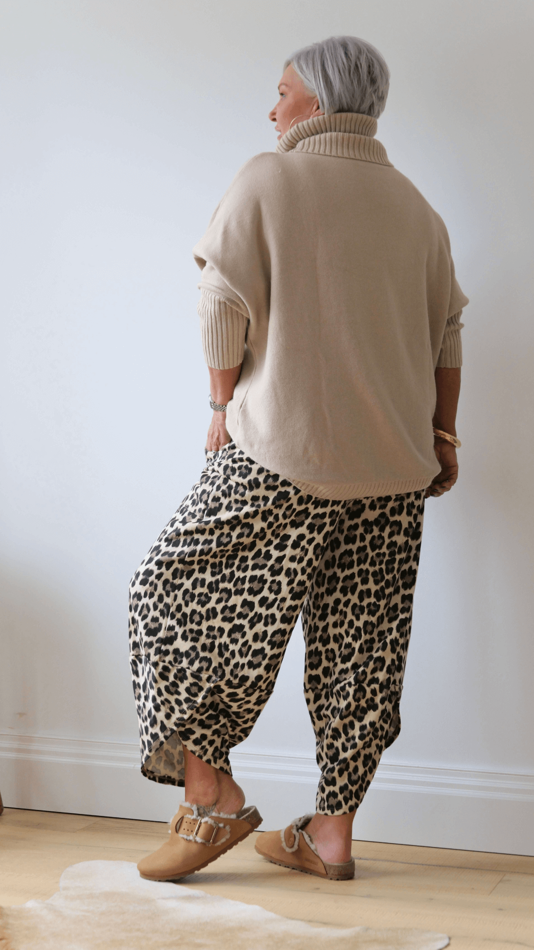 Leopard Barrel Pant