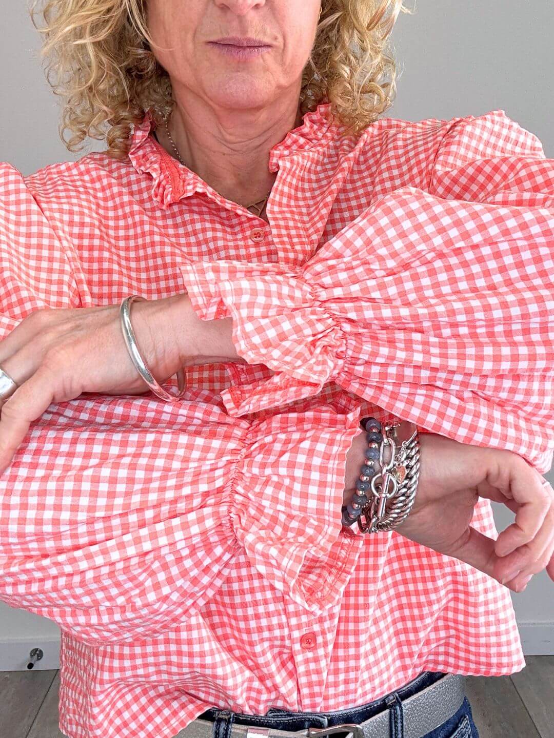 Polly Blouse | Coral