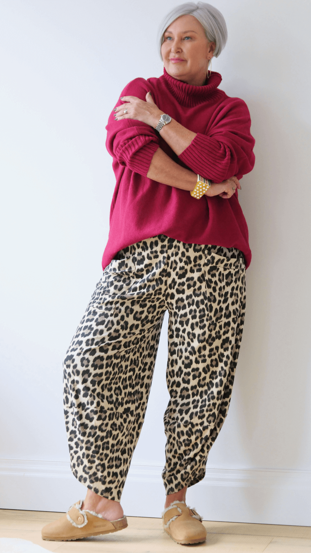 Leopard Barrel Pant