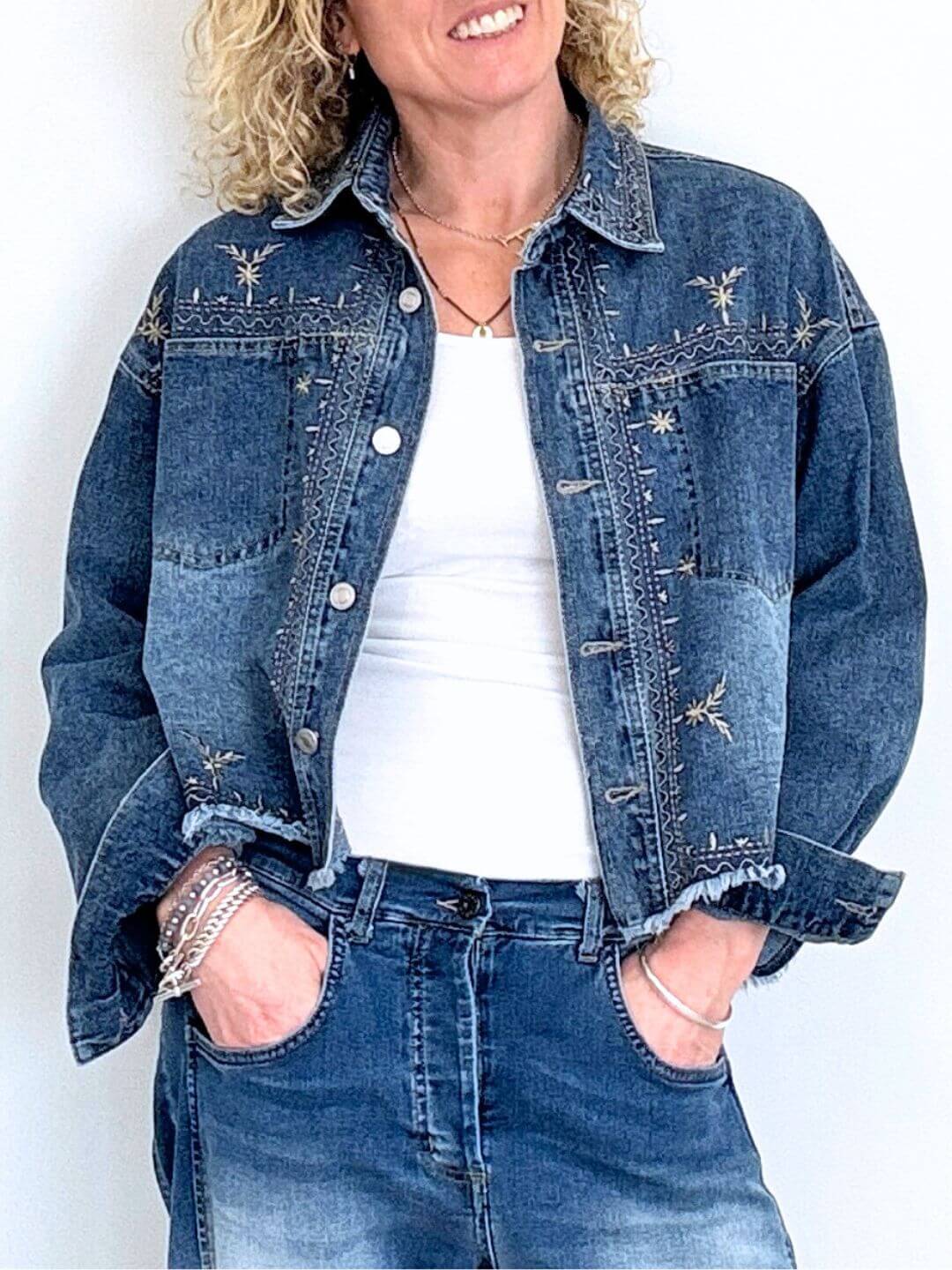 Formentera Stitch Denim Jacket