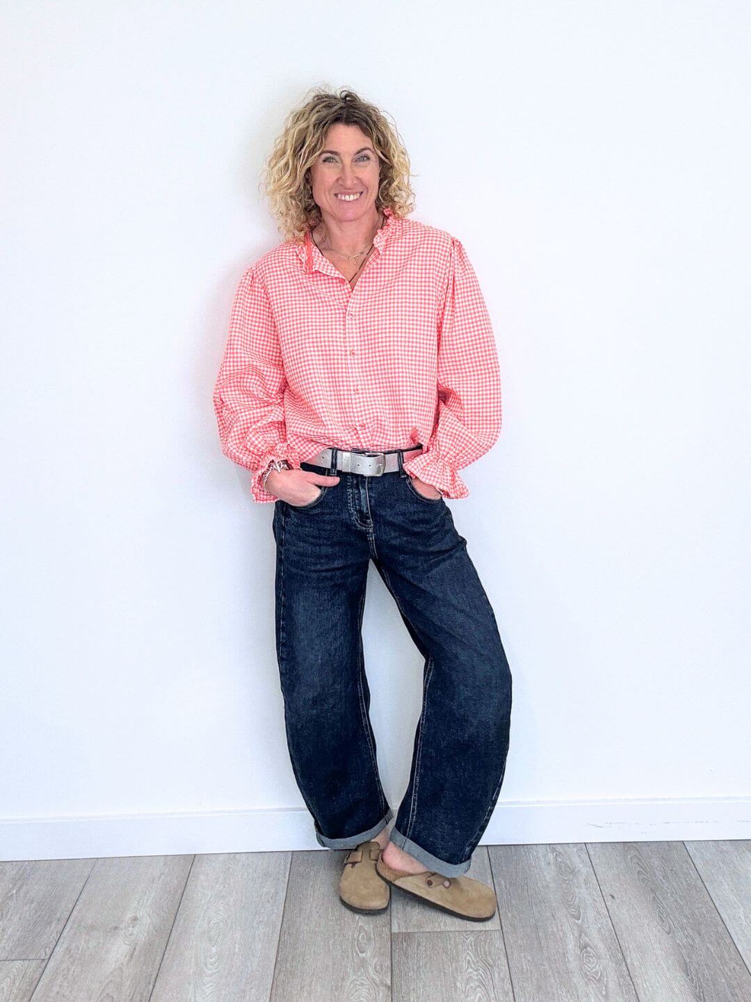 Polly Blouse | Coral