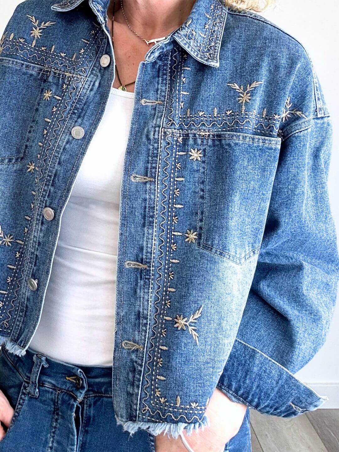 Formentera Stitch Denim Jacket