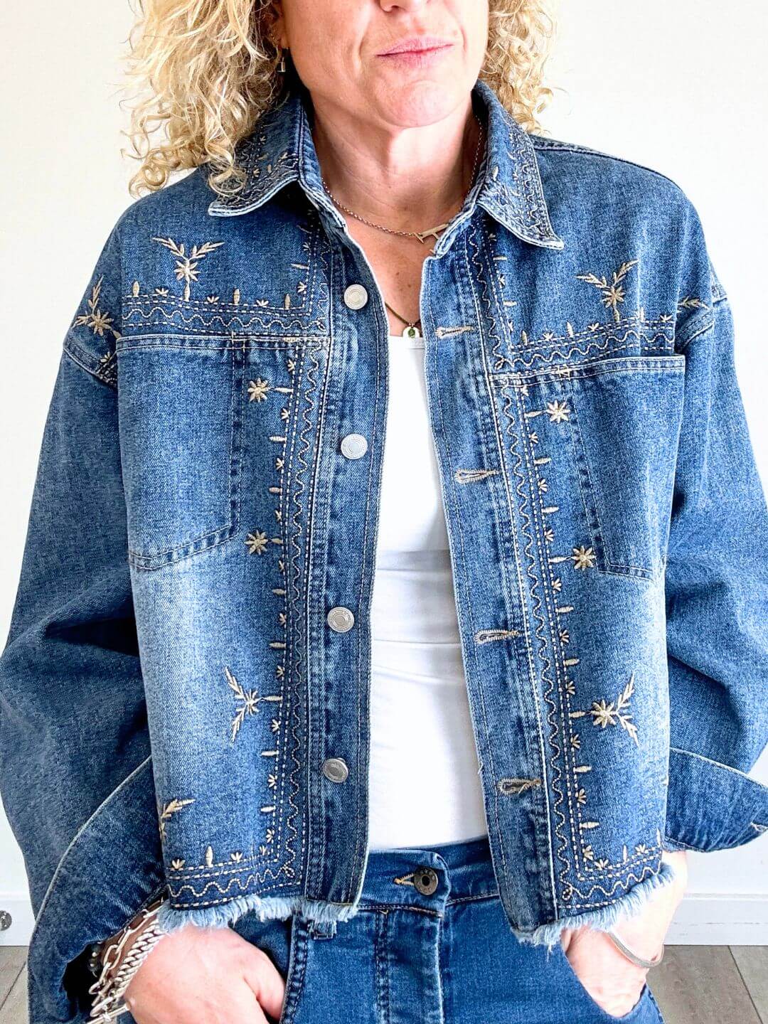 Formentera Stitch Denim Jacket