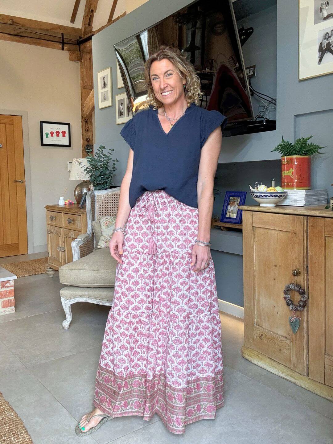 Darcy Maxi Skirt | Pink