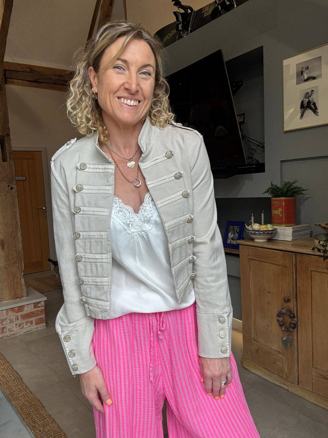 Candy Stripe Trousers | Pink Stripe