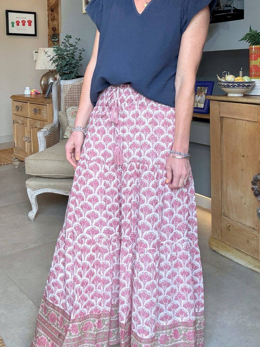 Darcy Maxi Skirt | Pink
