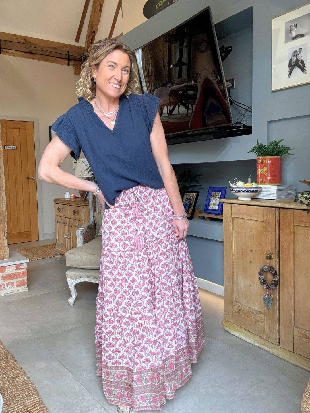 Darcy Maxi Skirt | Pink