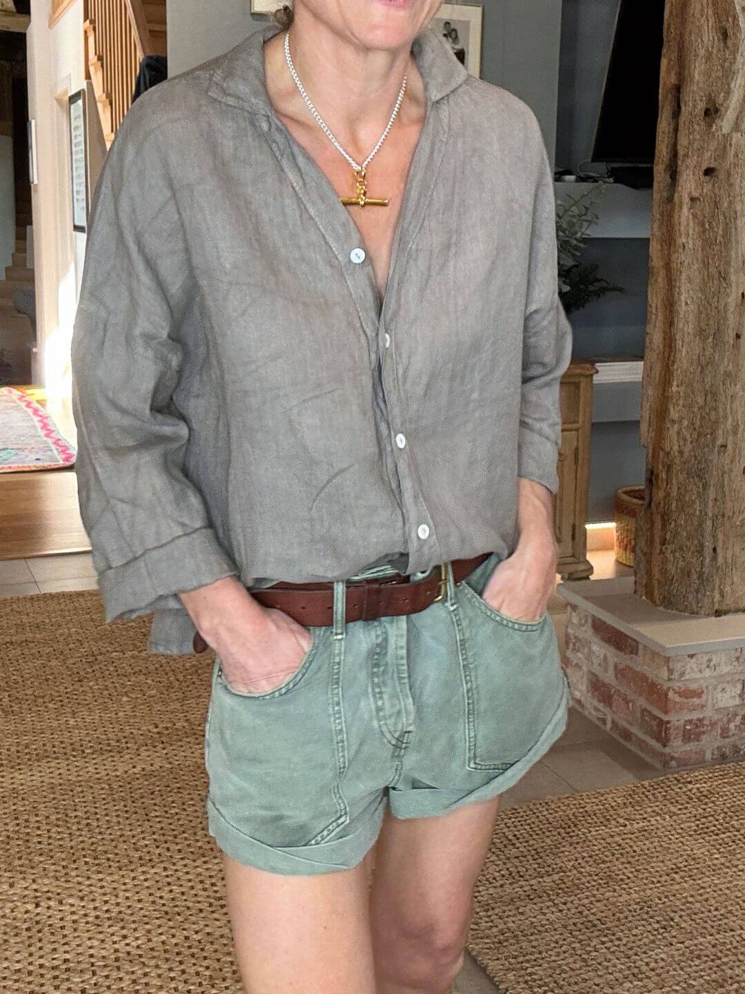 Quinta Linen Shirt | Coffee (NEW)