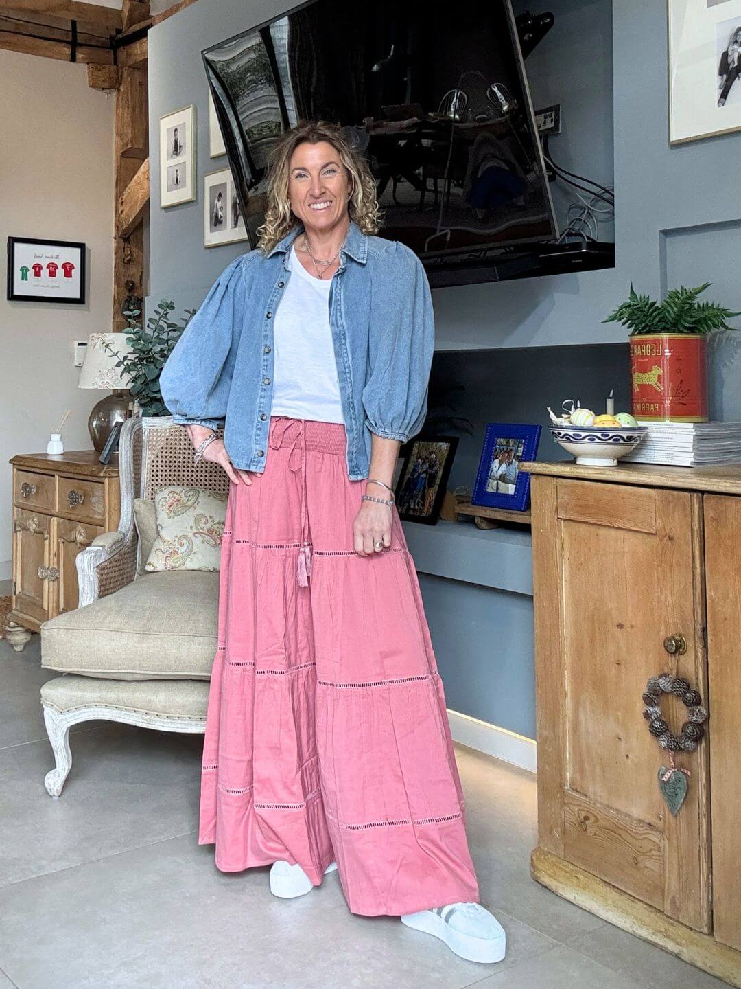 Dahlia Maxi Skirt | Dusky Pink