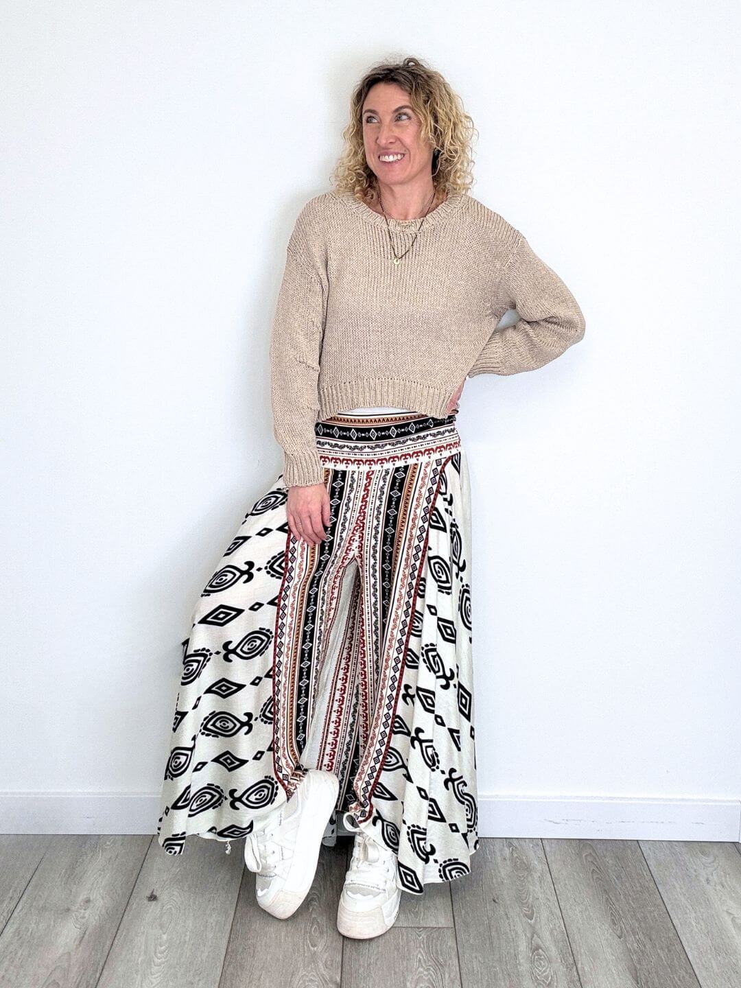 Roma Wide Leg Palazzo Trousers | Chocolate