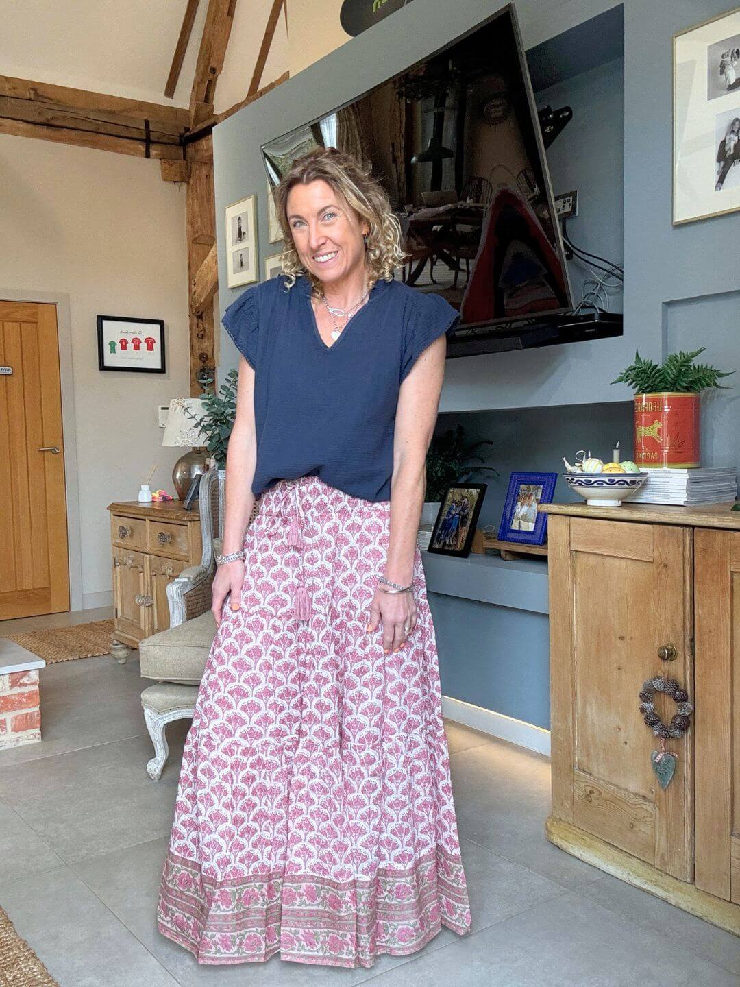 Darcy Maxi Skirt | Pink