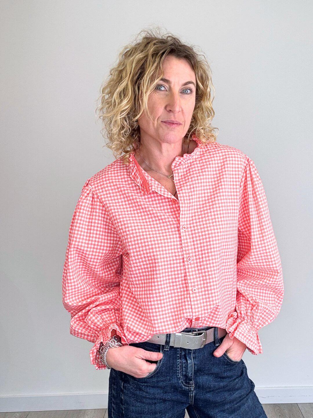 Polly Blouse | Coral