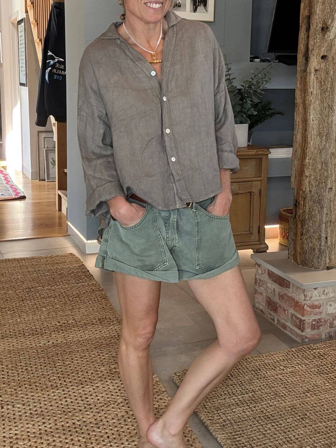 Quinta Linen Shirt | Coffee (NEW)