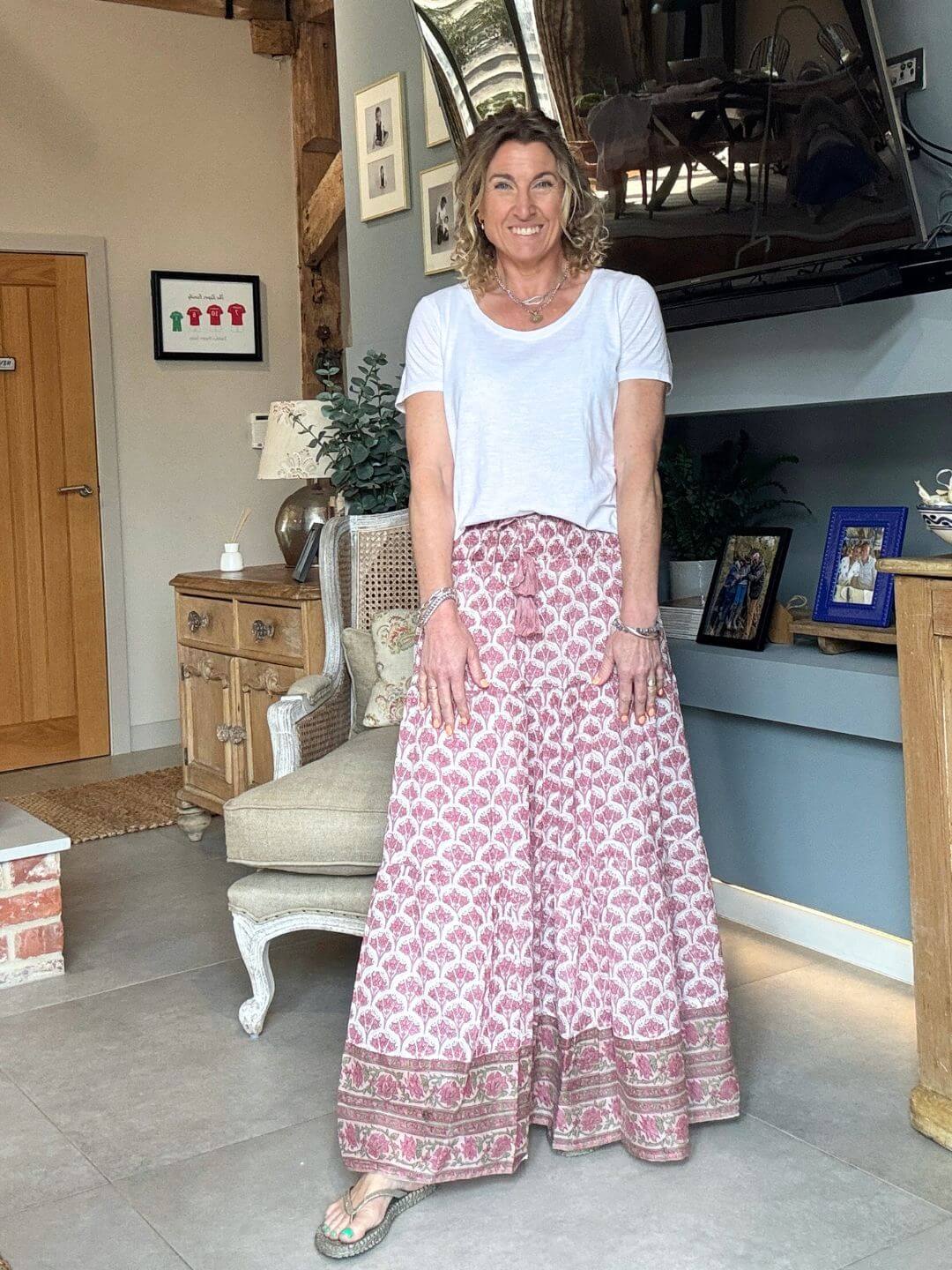 Darcy Maxi Skirt | Pink