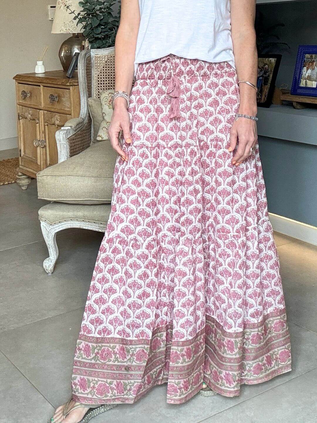 Darcy Maxi Skirt | Pink