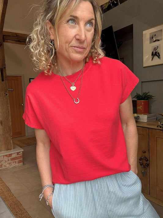 The Milan Tee | Red