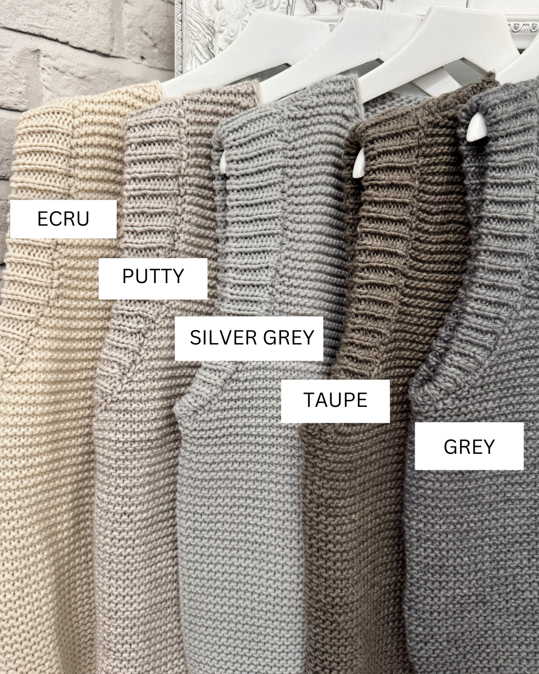 Mia Knitted Gilet | Silver Grey