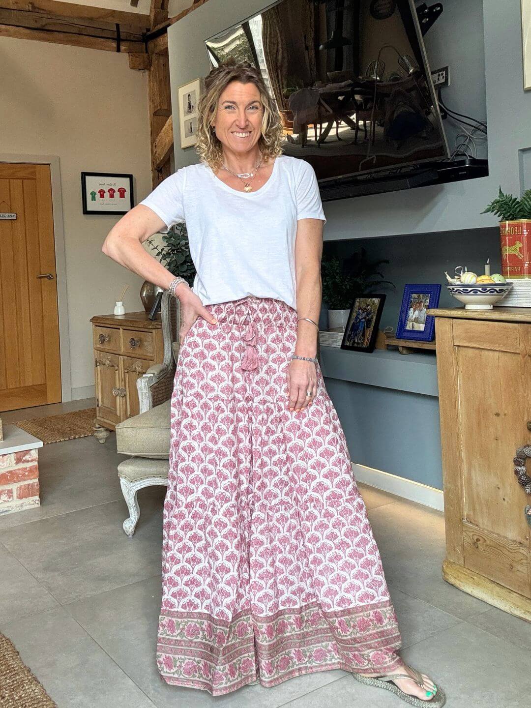 Darcy Maxi Skirt | Pink