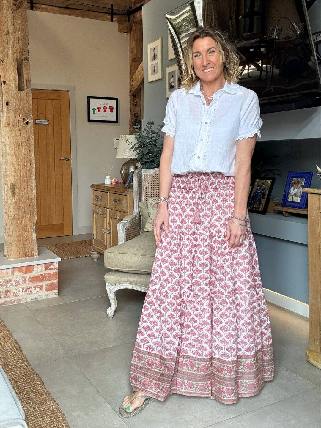 Darcy Maxi Skirt | Pink