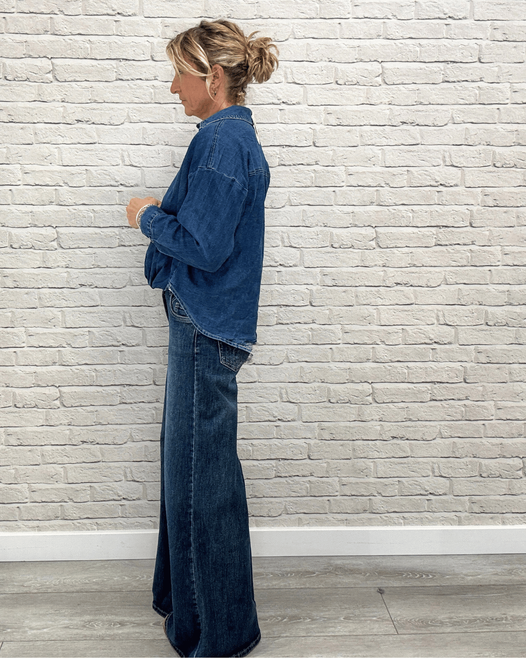 Shoreditch Palazzo Jeans | Indigo Wash