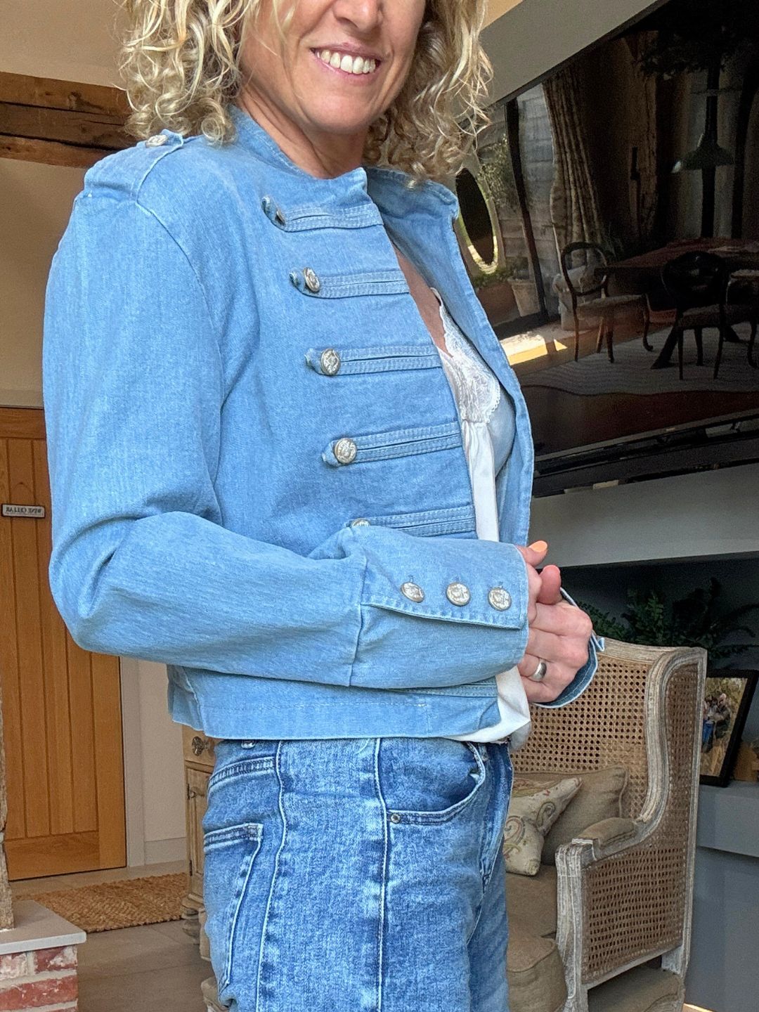 Delta Military Jacket | Denim