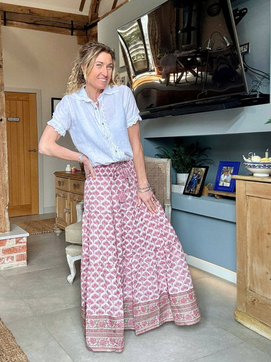 Darcy Maxi Skirt | Pink